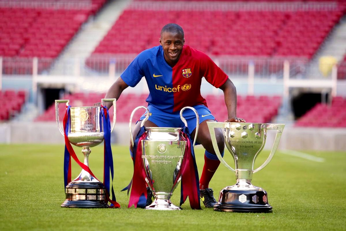 Toure từng có thời gian gắn bó với Barcelona