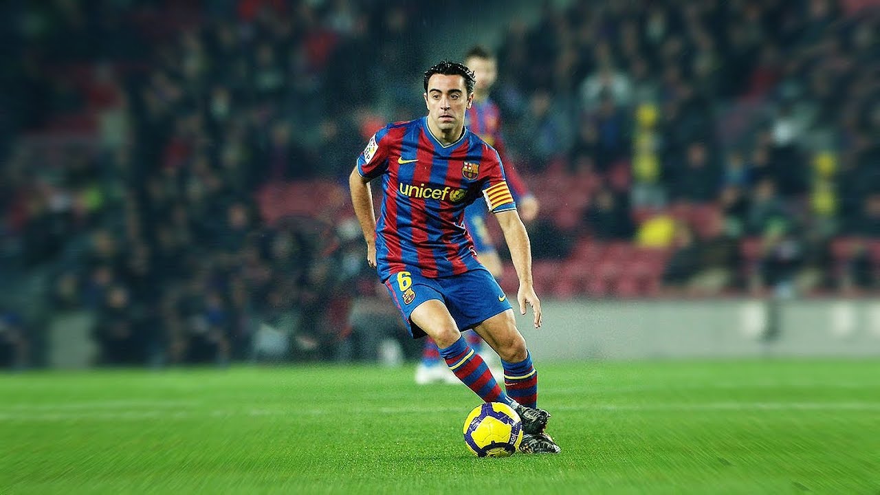 Xavi trong màu áo Barca